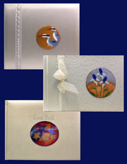 Enamelling on Steel - Guestbooks witn plaques